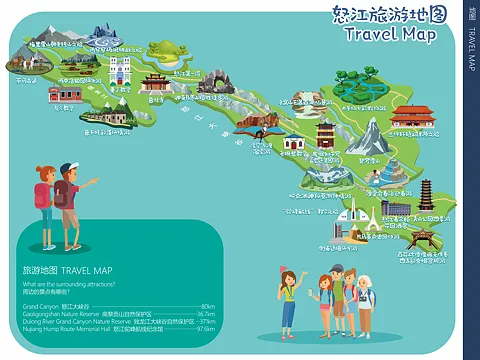 元宝山智慧导览系统下的手绘地图个性化推荐功能？